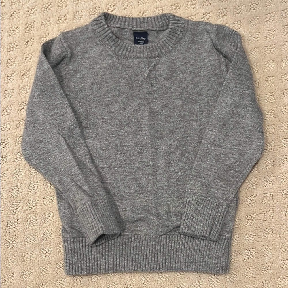 GAP Gray Classic Crew Neck Sweater